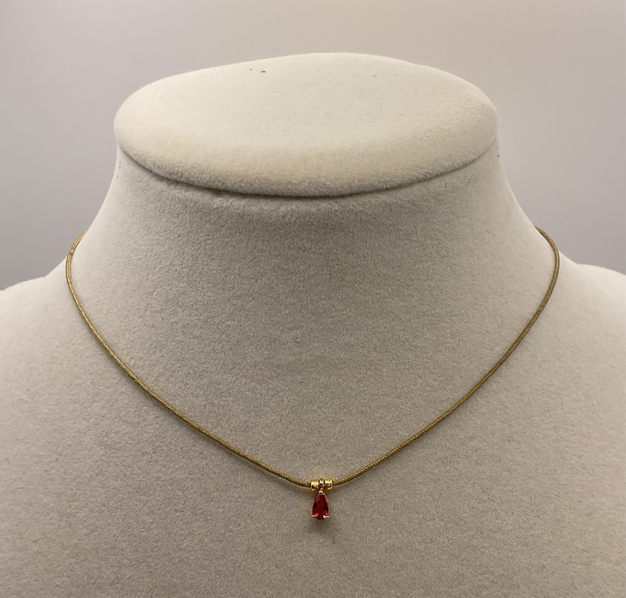Chocker W/ Colorful Mini Gems Adjustable