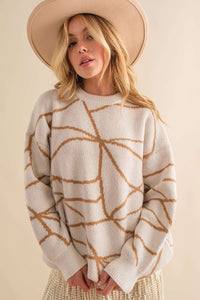 Geometric Oversize Sweater