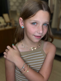 Beads Elastic W/ Star or Heart Bracelet