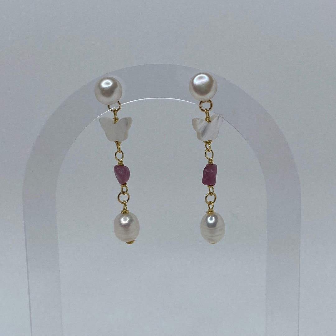 Gold Pearl/Butterfly/Purple Gem