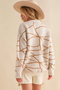 Geometric Oversize Sweater
