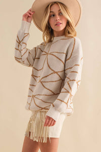 Geometric Oversize Sweater