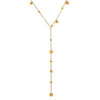 Necklace, 18K Gold Plated Steel