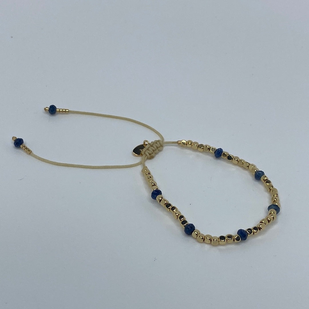 Gold Mini Squares W/ Colorful Mini Beads