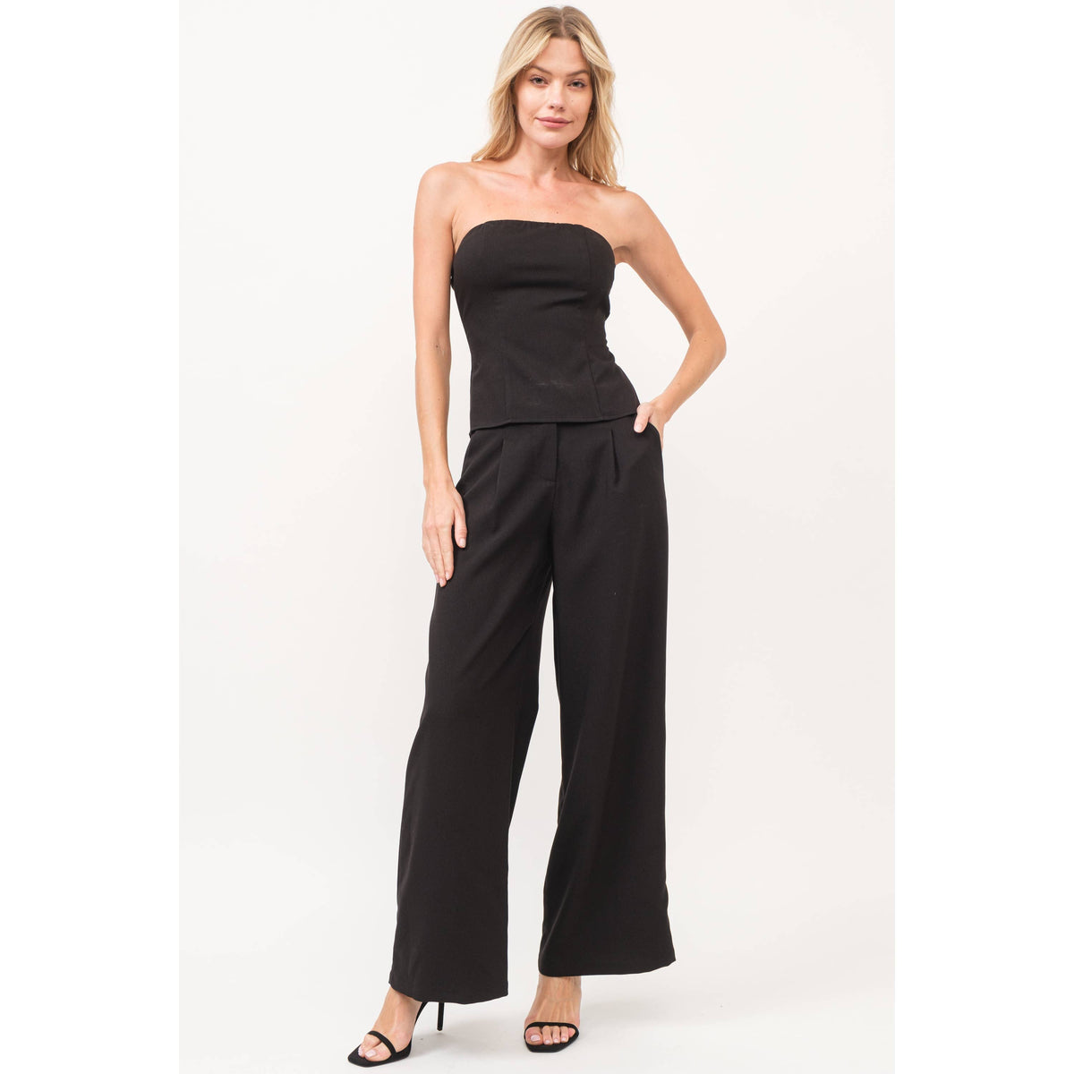 Strapless Top & Pant Set (Sold Separately)