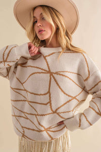 Geometric Oversize Sweater
