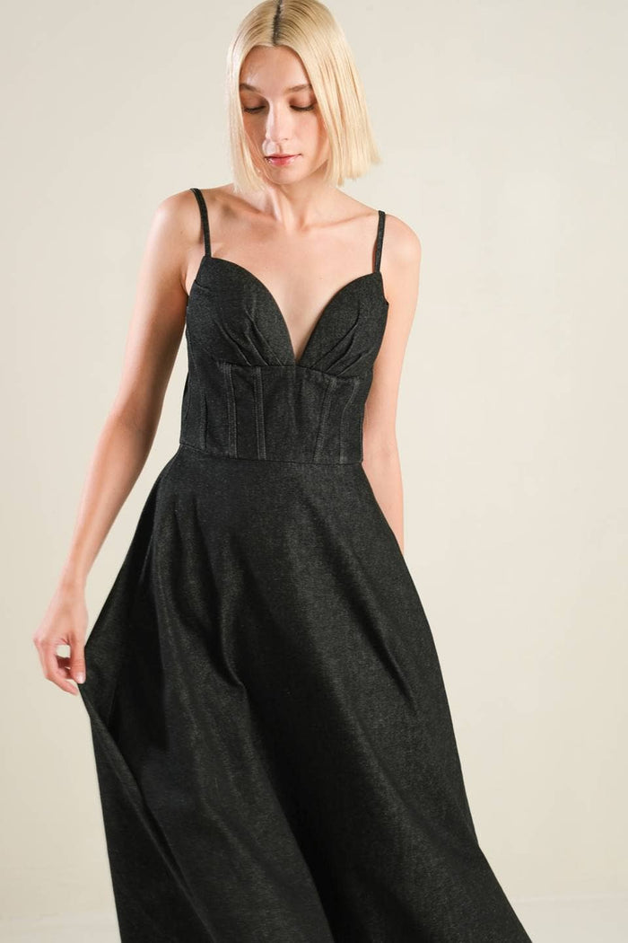 A Denim Maxi Dress