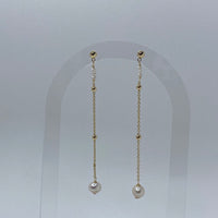 Gold W/ 3 Small Pearls & 2 Gold Beads