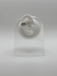 Mini Hoop Round Cut Gemstones Ear Cuff