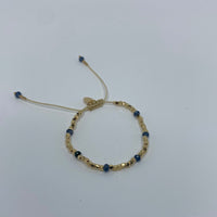 Gold Mini Squares W/ Colorful Mini Beads
