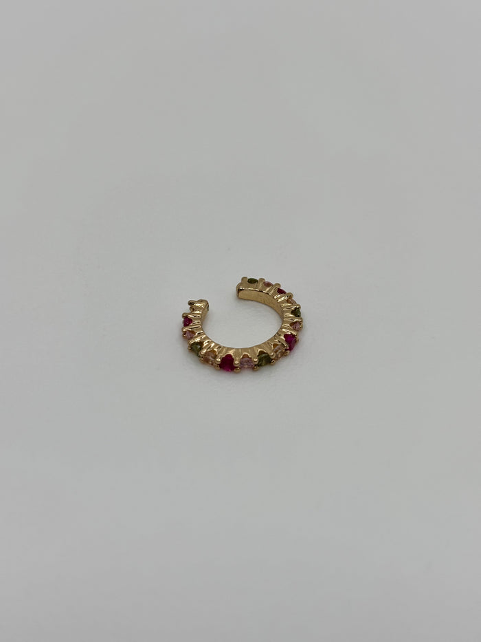 Multicolor Rhinestone Decor Ear Cuff