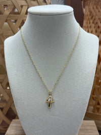 Gold W/ Brilliants Mushroom Necklace