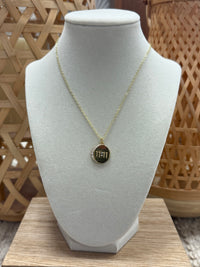 Gold Needle W/11:11 Pendant Necklace