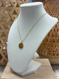 Gold Needle W/11:11 Pendant Necklace