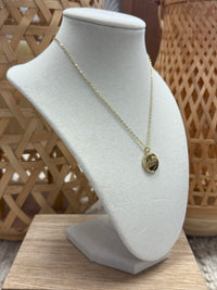 Gold Needle W/11:11 Pendant Necklace