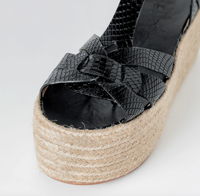 Cameron Espadrilles- Black- (FINAL SALE)