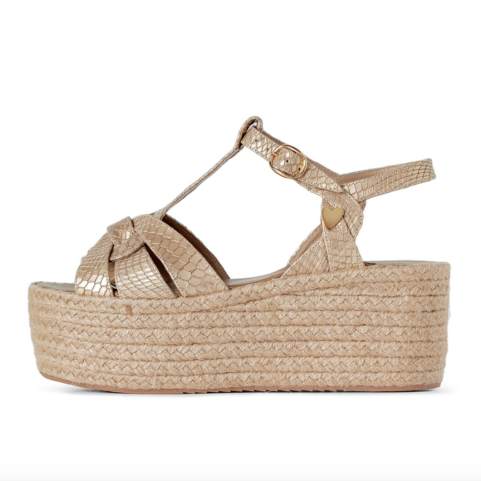 Cameron Espadrilles- Gold - (FINAL SALE)