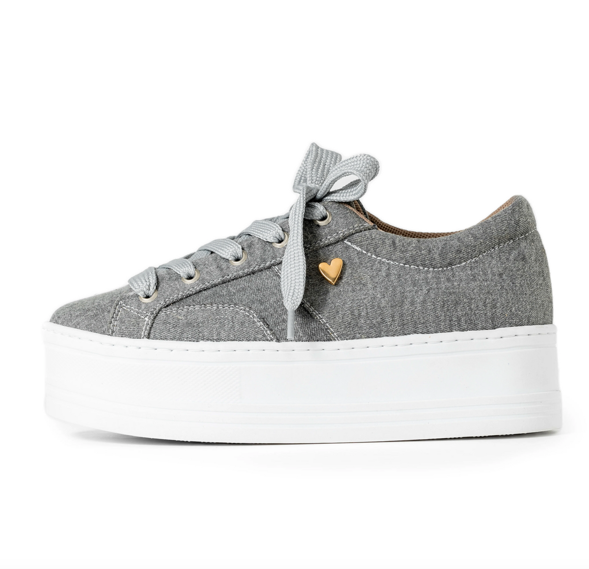 Hannah Sneakers Gray Denim - (FINAL SALE)