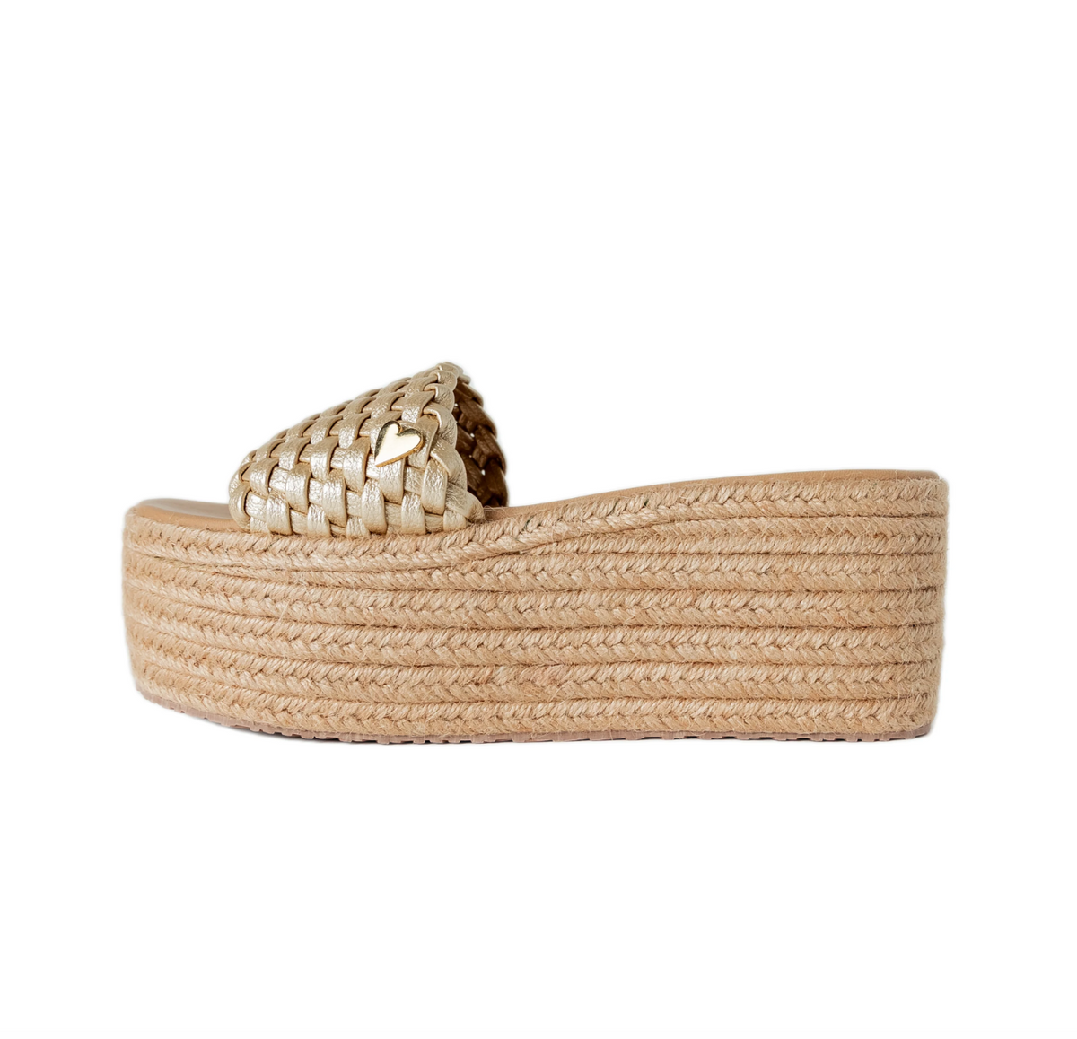 JaneEspadrilles Sandals Gold - (FINAL SALE)