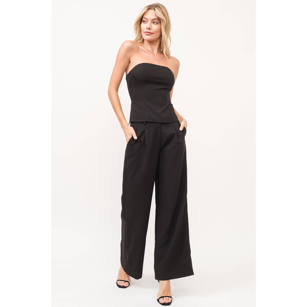 Strapless Top & Pant Set (Sold Separately)