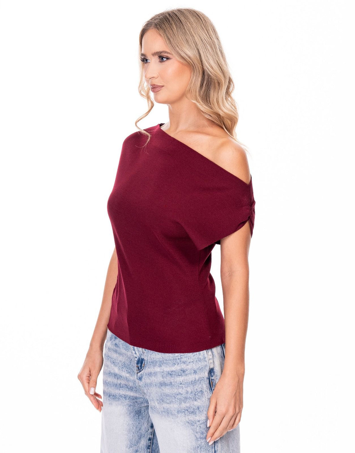 Solid Off Shoulder Top