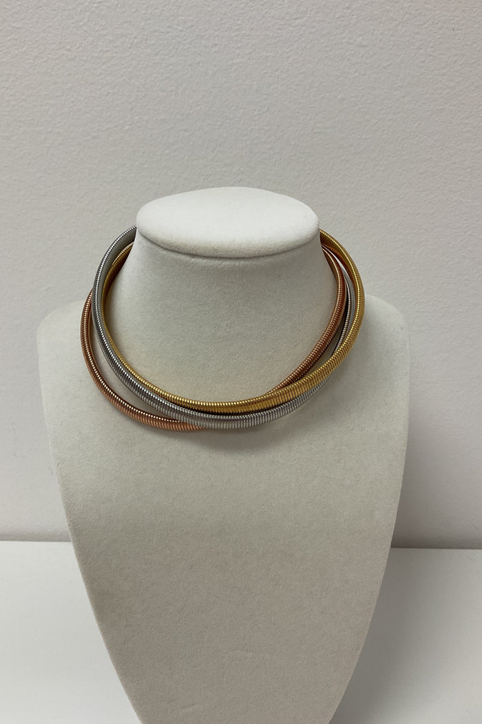 Elastic Cuff Multicolor Choker