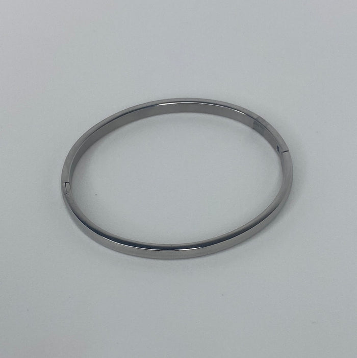 Silver Thin Hard Bracelet