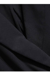 Blazer Pleated Dress With Genius Leatther Belt