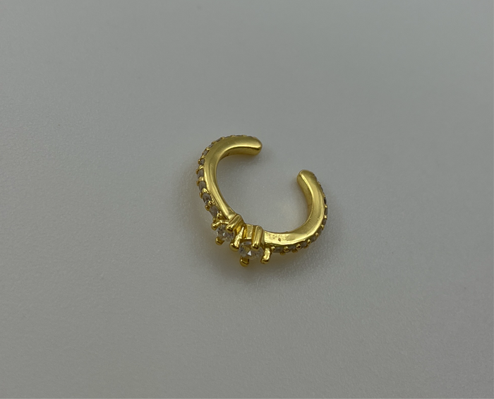 Sterling Silver Gold Ear Cuff