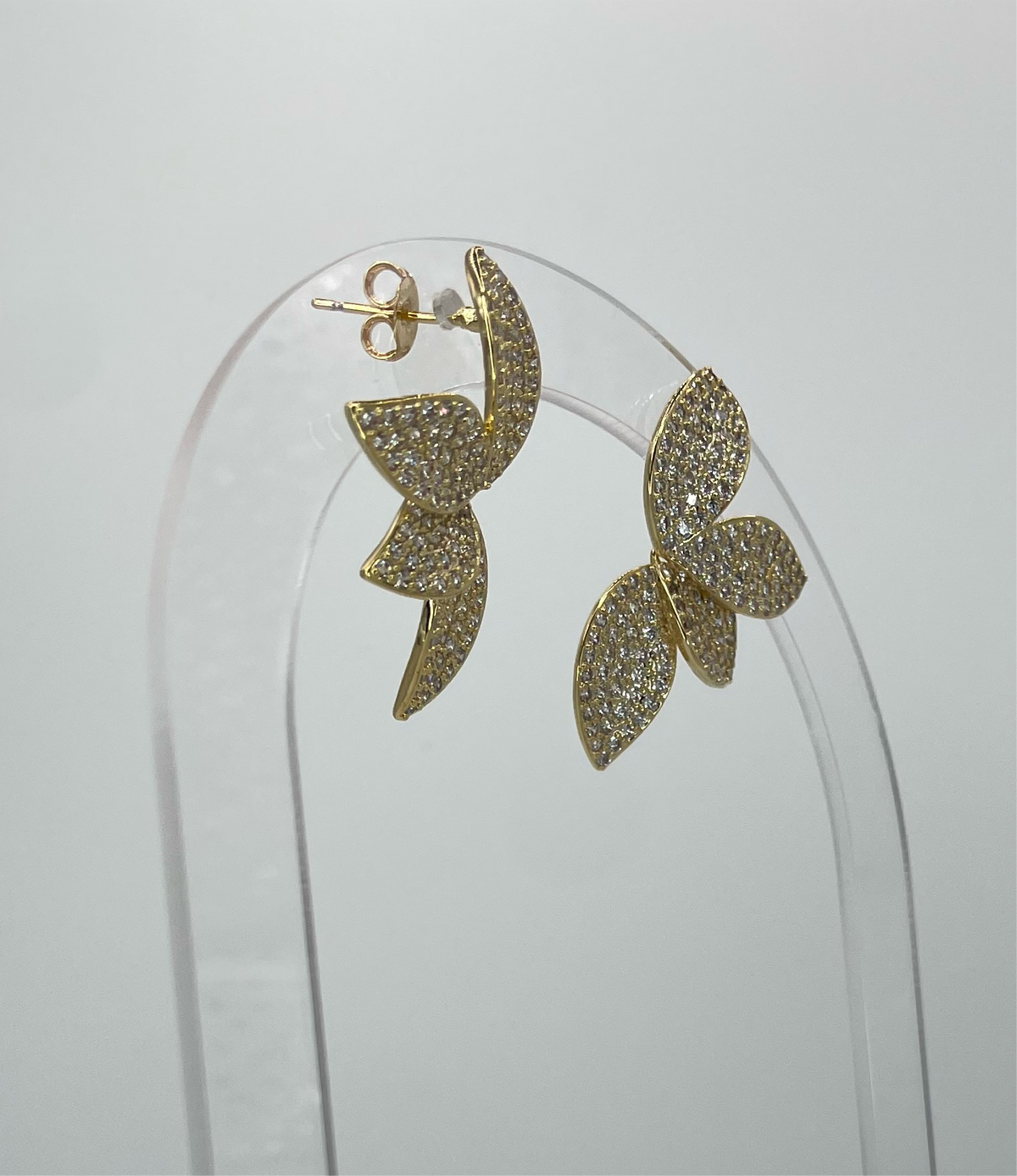 Brilliants Leaf Earrings