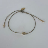 Khaki Thin String W/ Mini Circle