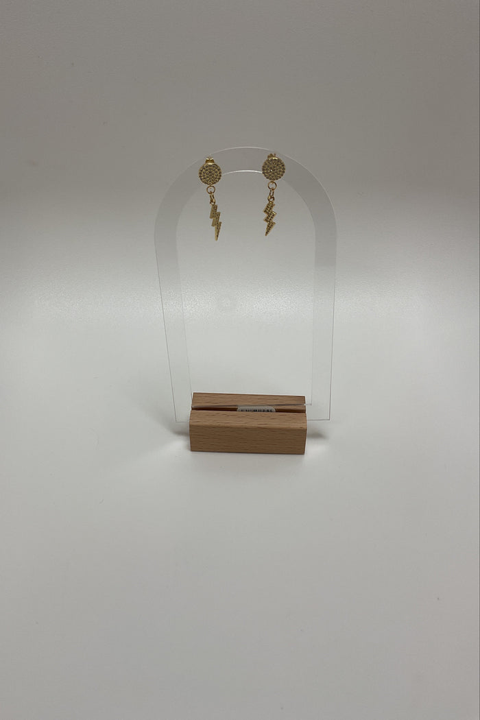 Brilliant & Gold Lighting Earrings