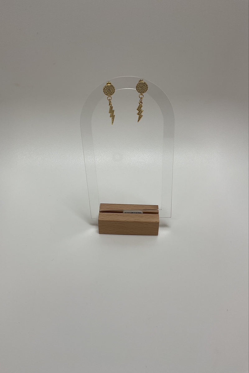 Brilliant & Gold Lighting Earrings