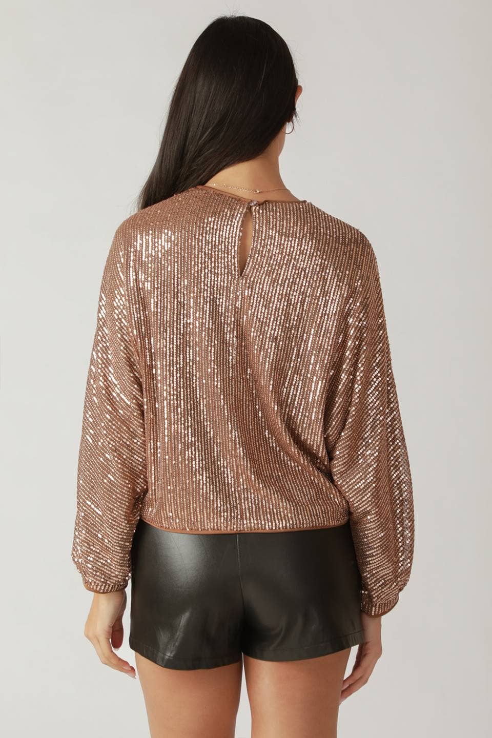 A sequin top