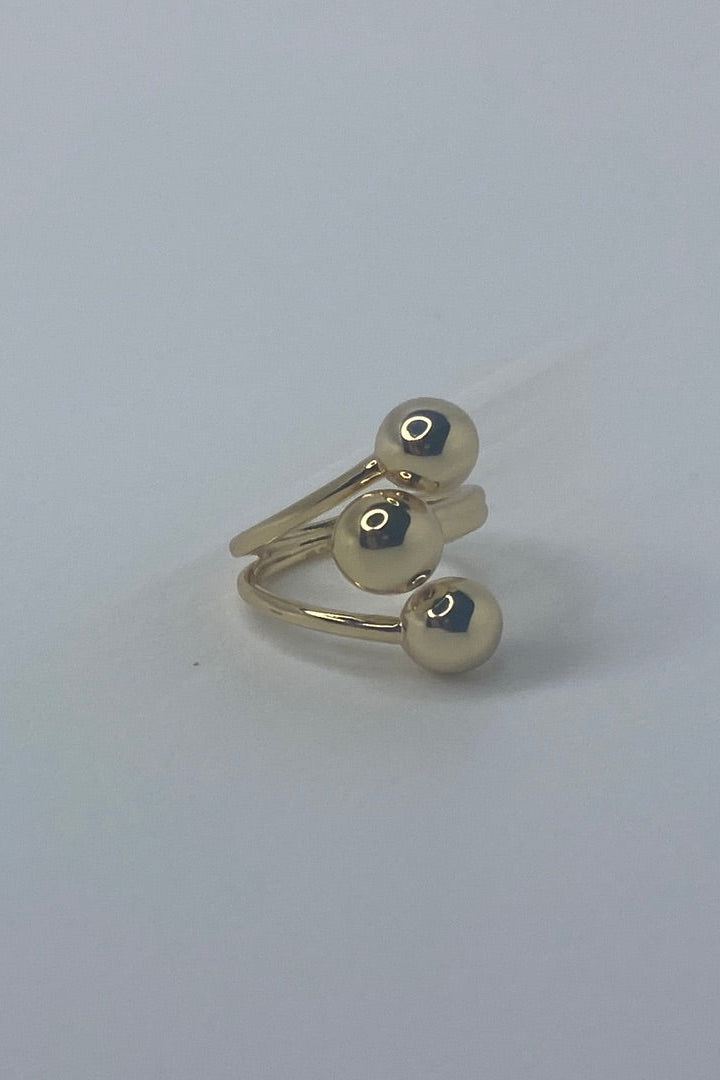 Three Spheres Gold/Silver Rings