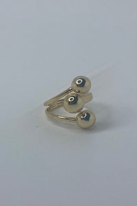 Three Spheres Gold/Silver Rings