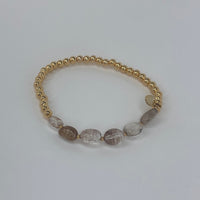 Mini Gold Beads W/ Transparent Pastel Beads Set