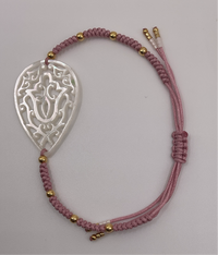 Gold & Pink W/ Large White Drop