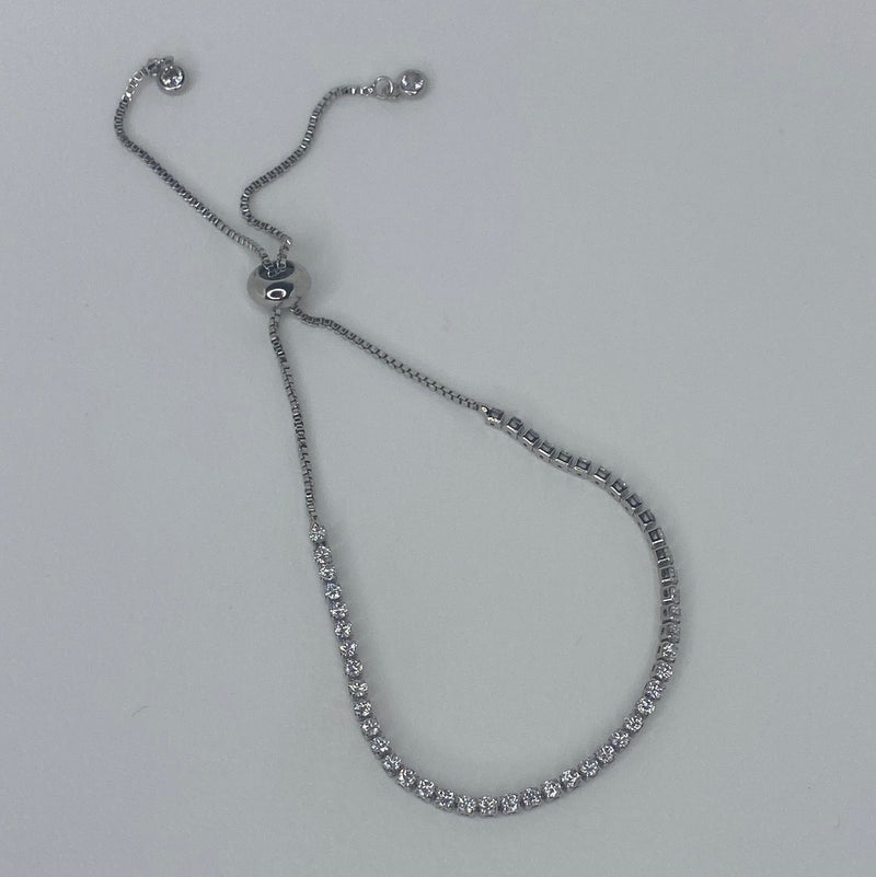 Silver Extra-Small Diamond Bracelet