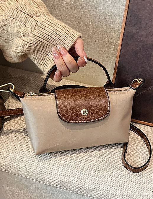 Ladies Color Block Flap Crossbody Bag Phone Wallet Bag