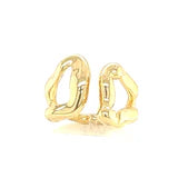 18K Gold  Plated Ring  Asymmetrical