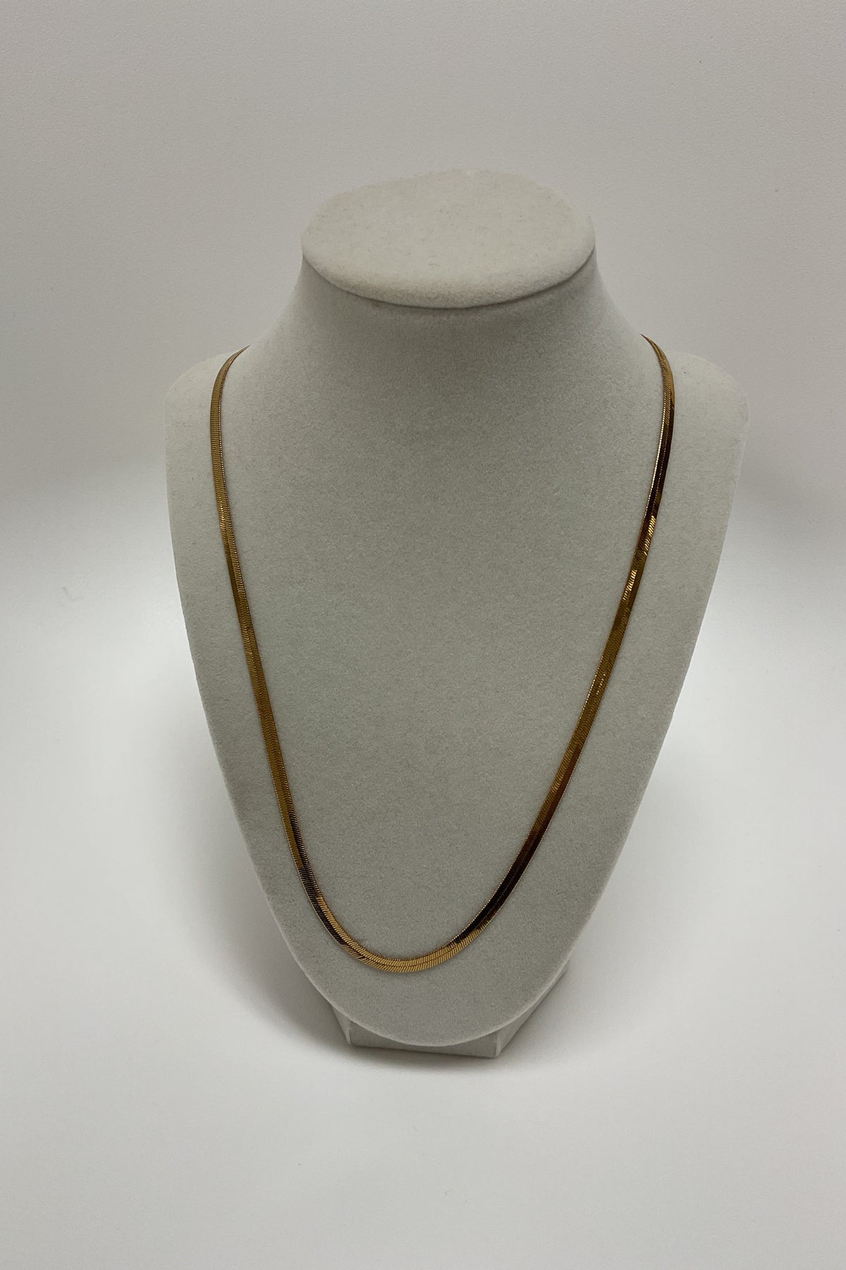 Think Gold Herringbone Necklace
