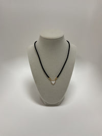 Adjustable Black Rope W/Heart