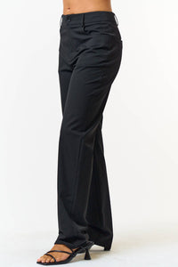 Black Straight Trouser Pants