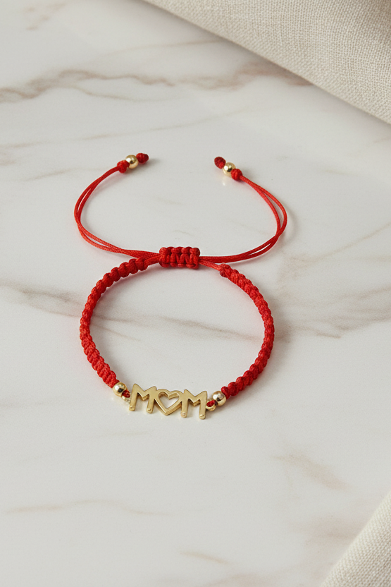 Adjustable Rope W/ “Mom” Bracelet