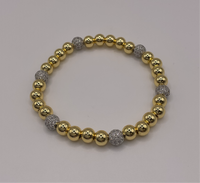 Big Gold beads W/ 6 Brilliants beads