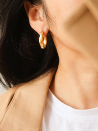 Oval Hoop Earring