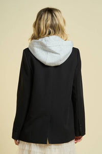 Classic Tailored Blazer with attached hoodie