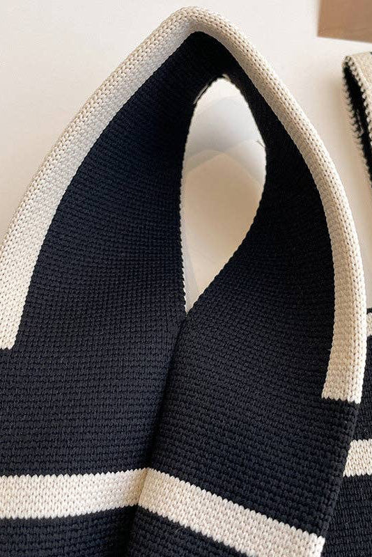 Urban Contrast Color Striped Bags Accessories Handbags