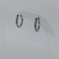 Silver Medium Hoops